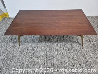 MaxSold Auction: Vintage Rectangular Teak Coffee Table  - Oshawa (Ontario, Canada) SELLER MANAGED Commercial Liquidation Online Auction - Bond Street West