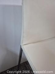 MaxSold Auction: White Leatherette Modern Chair - Oshawa (Ontario, Canada) SELLER MANAGED Commercial Liquidation Online Auction - Bond Street West