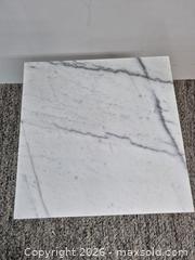 MaxSold Auction: White Natuzzi Italy Real Marble Accent Table - Oshawa (Ontario, Canada) SELLER MANAGED Commercial Liquidation Online Auction - Bond Street West