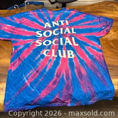 MaxSold Auction: Anti Social Social Club Tye Dye Shirt Size XL - Richmond Hill (Ontario, Canada) SELLER MANAGED Reseller Online Auction - Newkirk Road (STORAGE)