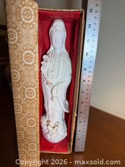 MaxSold Auction: 12”H Porcelain White Statue in Box A  - Richmond (British Columbia, Canada) SELLER MANAGED Downsizing Online Auction - Hollybank Drive