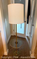 MaxSold Auction: MCM Brass Floor Lamp with Glass Tray Table B - Richmond (British Columbia, Canada) SELLER MANAGED Downsizing Online Auction - Hollybank Drive