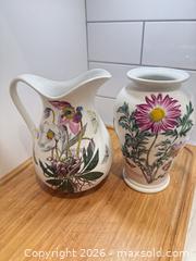 MaxSold Auction: Portmeirion  Jug and Vase A - Richmond (British Columbia, Canada) SELLER MANAGED Downsizing Online Auction - Hollybank Drive