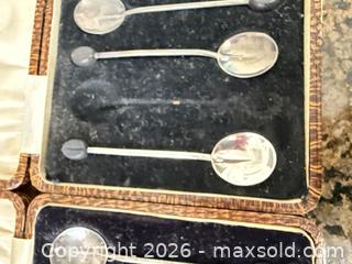 MaxSold Auction: Sterling Silver Coffee Bean Spoons A - Richmond (British Columbia, Canada) SELLER MANAGED Downsizing Online Auction - Hollybank Drive