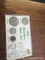 MaxSold Auction: 1968 Canadian coin set couple silver  - Toronto (Ontario, Canada) SELLER MANAGED Downsizing Online Auction - Applefield Drive