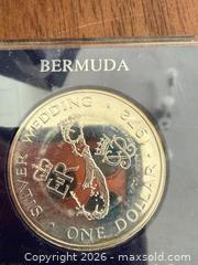 MaxSold Auction: 1972 Bermuda Large Proof Silver Crown-Wedding Ann./Map-Nice Holder - Toronto (Ontario, Canada) SELLER MANAGED Downsizing Online Auction - Applefield Drive