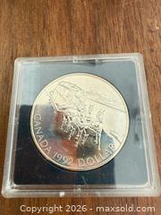 MaxSold Auction: 1992  CANADA PROOF LIKE .925 STERLING silver dollar MINT - Toronto (Ontario, Canada) SELLER MANAGED Downsizing Online Auction - Applefield Drive