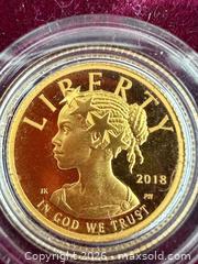 MaxSold Auction: 2018 $10 American Liberty One-Tenth Ounce Pure Gold Proof Coin  - Toronto (Ontario, Canada) SELLER MANAGED Downsizing Online Auction - Applefield Drive