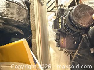 MaxSold Auction: 2 Yashica Fx2 & FR1 vintage camera with lots of accessories and lens - Toronto (Ontario, Canada) SELLER MANAGED Downsizing Online Auction - Applefield Drive
