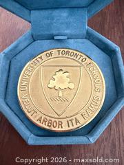 MaxSold Auction: Birks commemorative medal from the University of Toronto Schools - Toronto (Ontario, Canada) SELLER MANAGED Downsizing Online Auction - Applefield Drive