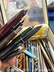MaxSold Auction: Box full of pen lot  - Toronto (Ontario, Canada) SELLER MANAGED Downsizing Online Auction - Applefield Drive