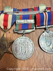 MaxSold Auction: three Canadian military medals awarded for service during the Second World War.  - Toronto (Ontario, Canada) SELLER MANAGED Downsizing Online Auction - Applefield Drive