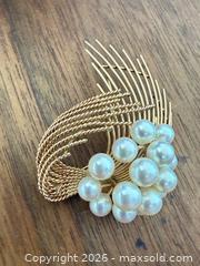 MaxSold Auction: Vintage 14k solid gold  natural pearl brooch total weight 16.94 grams  - Toronto (Ontario, Canada) SELLER MANAGED Downsizing Online Auction - Applefield Drive