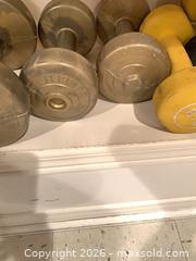 MaxSold Auction: Mixed-Weight Rubber & Vinyl Coated Dumbbells (More than 10) - Toronto (Ontario, Canada) PARTNER MANAGED Downsizing Online Auction - Cavotti Crescent