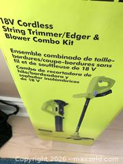 MaxSold Auction: NEW Ryobi ONE+ 18V Cordless String Trimmer/Edger & Blower Combo Kit - Toronto (Ontario, Canada) PARTNER MANAGED Downsizing Online Auction - Cavotti Crescent