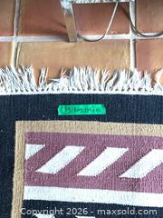 MaxSold Auction: Vintage ELTE Dhurrie Area Rug 11' x 9' - Toronto (Ontario, Canada) PARTNER MANAGED Downsizing Online Auction - Cavotti Crescent