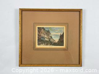 MaxSold Auction: 19TH CENTURY HANDCOLOURED ENGRAVING OF KING STREET - Toronto (Ontario, Canada) PARTNER MANAGED Estate Sale Online Auction - Clarendon Avenue