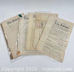 MaxSold Auction: A COLLECTION OF HISTORIC TORONTO DEEDS AND INDENTURES - Toronto (Ontario, Canada) PARTNER MANAGED Estate Sale Online Auction - Clarendon Avenue