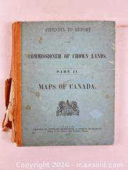 MaxSold Auction: ATLAS WITH LARGE FOLDING MAPS OF CANADA, 1857 EARLY ORIGINAL - Toronto (Ontario, Canada) PARTNER MANAGED Estate Sale Online Auction - Clarendon Avenue