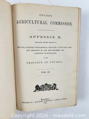 MaxSold Auction: ONTARIO AGRICULTURAL COMMISSION REPORT AND APPENDIX, 1881, WITH  COUNTY MAPS - Toronto (Ontario, Canada) PARTNER MANAGED Estate Sale Online Auction - Clarendon Avenue