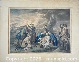 MaxSold Auction: ORIGINAL 18TH CENTURY ENGRAVING "THE DEATH OF WOLFE" BY BENJAMIN WEST - Toronto (Ontario, Canada) PARTNER MANAGED Estate Sale Online Auction - Clarendon Avenue