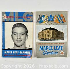 MaxSold Auction: ORIGINAL MAPLE LEAF GARDENS PROGRAMMES TIM HORTON - Toronto (Ontario, Canada) PARTNER MANAGED Estate Sale Online Auction - Clarendon Avenue
