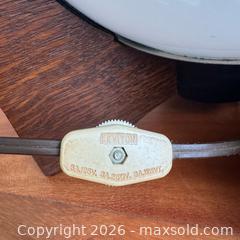 MaxSold Auction: Vintage Mid-century Oak Globe/Space Age Table Lamp, 1960s  - Toronto (Ontario, Canada) SELLER MANAGED Reseller Online Auction -  Crouse Road (STORAGE)