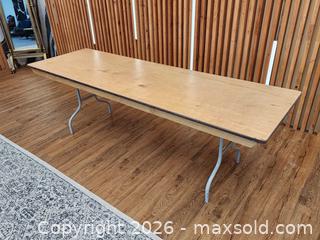 MaxSold Auction: 96" Plywood Folding Table #3 - Mississauga (Ontario, Canada) PARTNER MANAGED Reseller Online Auction -  Dundas Street East