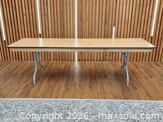 MaxSold Auction: 96" Plywood Folding Table #3 - Mississauga (Ontario, Canada) PARTNER MANAGED Reseller Online Auction -  Dundas Street East