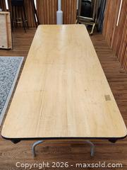 MaxSold Auction: 96" Plywood Folding Table #4 - Mississauga (Ontario, Canada) PARTNER MANAGED Reseller Online Auction -  Dundas Street East