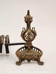 MaxSold Auction: Antique Brass Andirons 16.5" Tall - Mississauga (Ontario, Canada) PARTNER MANAGED Reseller Online Auction -  Dundas Street East