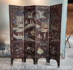MaxSold Auction: Antique Coromandel Lacquer Chinese Screen Room Divider - Mississauga (Ontario, Canada) PARTNER MANAGED Reseller Online Auction -  Dundas Street East