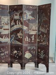 MaxSold Auction: Antique Coromandel Lacquer Chinese Screen Room Divider - Mississauga (Ontario, Canada) PARTNER MANAGED Reseller Online Auction -  Dundas Street East