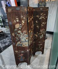 MaxSold Auction: Antique Coromandel Lacquer Chinese Screen Room Divider - Mississauga (Ontario, Canada) PARTNER MANAGED Reseller Online Auction -  Dundas Street East