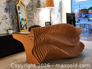 MaxSold Auction: Custom Made Parametric Reception Desk w/ Ceramic Stone Top  - Mississauga (Ontario, Canada) PARTNER MANAGED Reseller Online Auction -  Dundas Street East