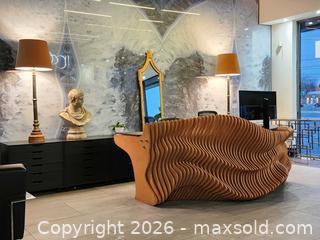 MaxSold Auction: Custom Made Parametric Reception Desk w/ Ceramic Stone Top  - Mississauga (Ontario, Canada) PARTNER MANAGED Reseller Online Auction -  Dundas Street East