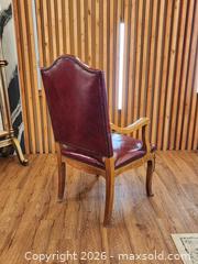 MaxSold Auction: High Back Studded Red Leather Throne Armchair #1 - Mississauga (Ontario, Canada) PARTNER MANAGED Reseller Online Auction -  Dundas Street East