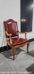 MaxSold Auction: High Back Studded Red Leather Throne Armchair #1 - Mississauga (Ontario, Canada) PARTNER MANAGED Reseller Online Auction -  Dundas Street East