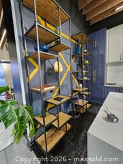 MaxSold Auction:  Iron & Bleached Pine Helena Bookcase Display #2 - Mississauga (Ontario, Canada) PARTNER MANAGED Reseller Online Auction -  Dundas Street East