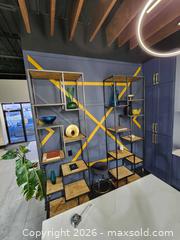 MaxSold Auction:  Iron & Bleached Pine Helena Bookcase Display #2 - Mississauga (Ontario, Canada) PARTNER MANAGED Reseller Online Auction -  Dundas Street East