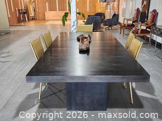 MaxSold Auction: Large 3 Leaf Solid Wood Conference Table Quebec Made - Mississauga (Ontario, Canada) PARTNER MANAGED Reseller Online Auction -  Dundas Street East