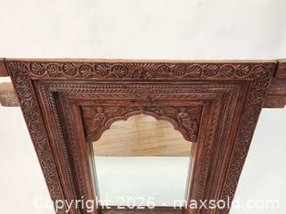 MaxSold Auction: Large Antique Indian Carved Teak Arch Window Mirror  - Mississauga (Ontario, Canada) PARTNER MANAGED Reseller Online Auction -  Dundas Street East