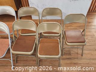 MaxSold Auction: Lot of 9 Folding Metal Chairs - Mississauga (Ontario, Canada) PARTNER MANAGED Reseller Online Auction -  Dundas Street East