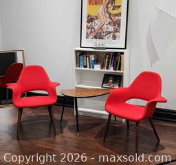 MaxSold Auction: Pair Eames Saarinen Organic Chairs  - Mississauga (Ontario, Canada) PARTNER MANAGED Reseller Online Auction -  Dundas Street East
