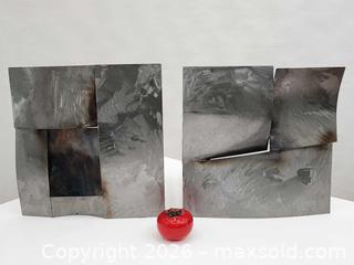 MaxSold Auction: Todd Richter Signed Cut Steel Wall Sculpture - Pair - Mississauga (Ontario, Canada) PARTNER MANAGED Reseller Online Auction -  Dundas Street East
