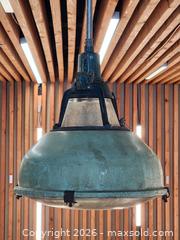 MaxSold Auction: Vintage 1950's Industrial Enamel Green Pendant Lights - Mississauga (Ontario, Canada) PARTNER MANAGED Reseller Online Auction -  Dundas Street East