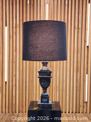 MaxSold Auction: Vintage Black Marble Table Lamp w/ New Black Shade - Mississauga (Ontario, Canada) PARTNER MANAGED Reseller Online Auction -  Dundas Street East