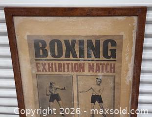 MaxSold Auction: Vintage Boxing Poster Prop from "SEE" Apple TV Jason Momoa - Mississauga (Ontario, Canada) PARTNER MANAGED Reseller Online Auction -  Dundas Street East