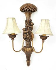 MaxSold Auction: Vintage Hollywood Regency Gold Monkey Double Sconce - Mississauga (Ontario, Canada) PARTNER MANAGED Reseller Online Auction -  Dundas Street East
