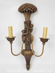 MaxSold Auction: Vintage Hollywood Regency Gold Monkey Double Sconce - Mississauga (Ontario, Canada) PARTNER MANAGED Reseller Online Auction -  Dundas Street East